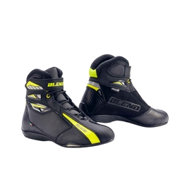 Sporty Aqvadry motorcycle Shoes Black/Yellow Fluo