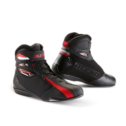 Sporty Motorcycle Shoes Black/Red/White