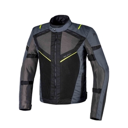Airtour Aqvadry Motorbike summer jacket Anthracite/Black/Fluo Yellow