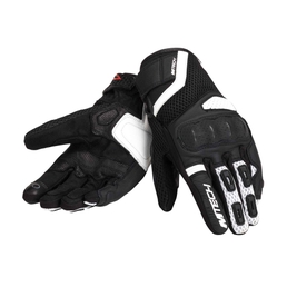 Tempest Motorcycle gloves White/Black/White