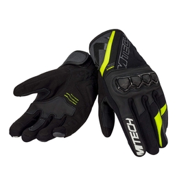Tomcat motorcycle gloves Black/Grey/Fluo Yellow