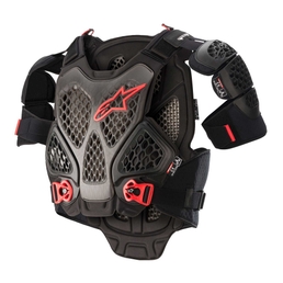 A-6 chest protector for offroad Black/Red