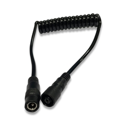 Extension cable with 12V spiral cable