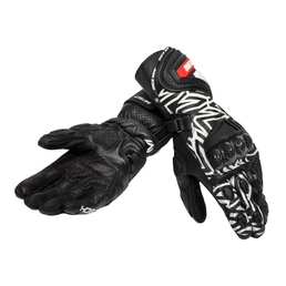 Podium motorcycle gloves Black/Black/White