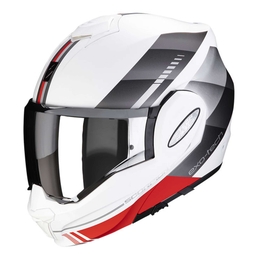 Exo-Tech EVO modular helmet White/silver/red genre